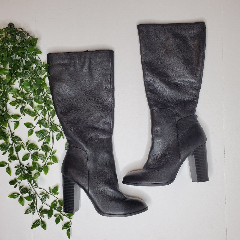 Liz&Co Size 10 Leather High Heel Boots